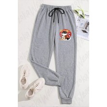 Zoka Wear Unisex Japon Kedi Suşi Baskılı Eşofman Altı