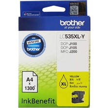 Brother LC535XL Sarı Orijinal Kartuş