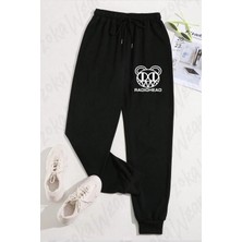 Zoka Wear Unisex Bear Logo Radiohead Baskılı Eşofman Altı