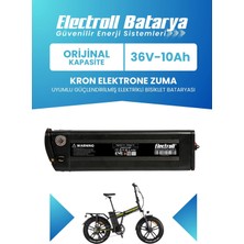 Electroll Kron Elektrone Zuma Uyumlu Batarya (Standart Kapasite) 36V 10AH Güçlendirilmiş Elektrikli Bisiklet Bataryası