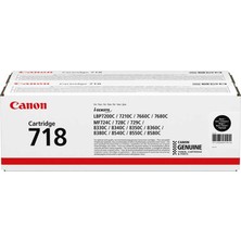 Canon CRG-718-2662B017 Siyah Orijinal Toner Ikili Paket