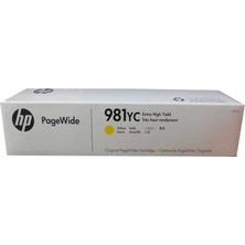 Hp 981YC-L0R19YC Sarı Orijinal Kartuş Extra Yüksek Kapasiteli