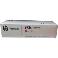 Hp 981YC-L0R18YC Kırmızı Orijinal Kartuş Extra Yüksek Kapasiteli