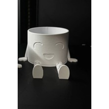 Kanem3D Neşeli Bacaklar Mini Saksı - Masa Üstü Dekoratif Kaktüs ve Sukulent Saksısı