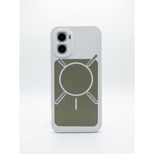 Nanospace Infinix GT50 Pro Uyumlu Kılıf Magsafe Görünümlü Şarj Özellikli Meta Kapak Kılıf (Magsafe Çalışmaz)