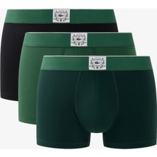 Lacoste Erkek Regular Fit 3'lü Yeşil Boxer5H9122V41