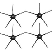 Rovexa Roborock S7 Sonic Uyumlu 4 Adet Siyah Yan Fırça