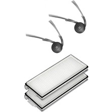Rovexa Roborock Qrevo L Uyumlu 2 Adet Hepa Filtre 2 Adet Yan Fırça