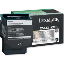 Lexmark C544-C544X1KG Siyah Orijinal Toner Extra Yüksek Kapasiteli