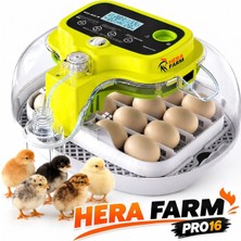 HERA FARM 16 Pro Full  Otomatik 16 Yumurta Kapasiteli Kuluçka Makinası