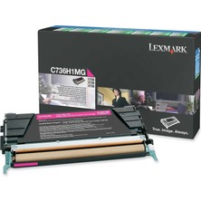 Lexmark C736-C736H1MG Kırmızı Yüksek Kapasiteli Orijinal Toner
