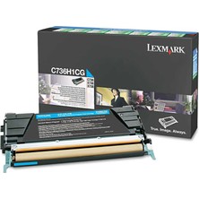 Lexmark C736-C736H1CG Mavi Yüksek Kapasiteli Orijinal Toner
