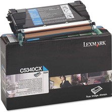Lexmark C534-C5340CX Mavi Orijinal Toner Extra Yüksek Kapasiteli