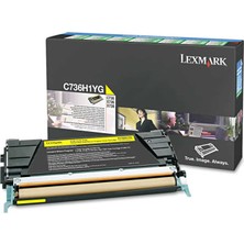 Lexmark C736-C736H1YG Sarı Yüksek Kapasiteli Orijinal Toner