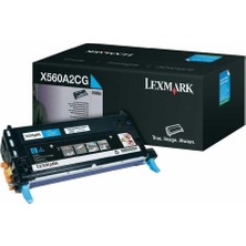 Lexmark X560-X560A2CG Mavi Orijinal Toner
