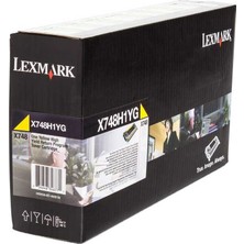 Lexmark X748-X748H1YG Sarı Yüksek Kapasiteli Orijinal Toner