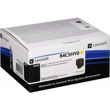 Lexmark CX725-84C5HY0 Sarı Yüksek Kapasiteli Orijinal Toner
