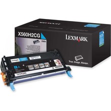 Lexmark X560-X560H2CG Mavi Yüksek Kapasiteli Orijinal Toner