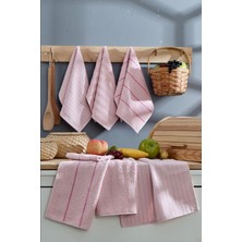 Mira Home 6 Lı El Yüz Mutfak Havlusu Seti Sophia 30 x 50 cm (Pudra)