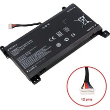Alfamaks Hp Omen 17-An FM08 TPN-Q195 17-AN005NT BU46EA Batarya Pil 12PIN