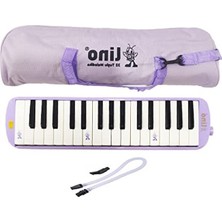 Pastel Mor Renkli 32 Tuşlu Melodika Için Özel Bez Çanta