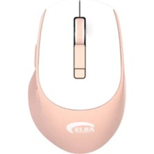 Elba B554 Beyaz-Pembe Optik Kablosuz Mouse