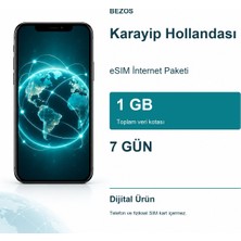 Luord-Store Karayip Hollandası Esim Internet Paketi 1 GB 7 Gün