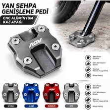 Honda Adv Yan Sehpa Genişleme Pedi Kaz Ayağı Yan Ayaklık Pedi Gri