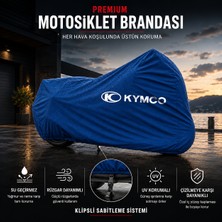 AUTO SOFT Kymco Straight 150 Mavi Motosiklet Branda Su Geçirmez Motor Branda