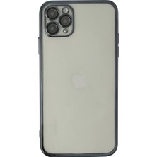 Efnaz Style Apple iPhone 11 Pro Kılıf Razer Lensli Silikon - Siyah