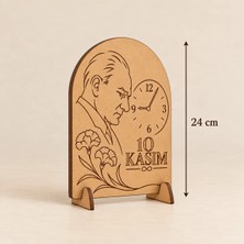 Bir Lazer 10 Kasım Atatürk Boyama Etkinliği Ahşap Mdf Masaüstü Dekor