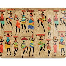 Reflexa Cam Kesme Tahtas Afrikalı Kadınlar Desenli Çok Amaçlı 40 x 30 cm