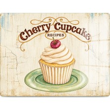 Reflexa Cam Kesme Tahtası Cupcake Desenli Çok Amaçlı 40X30 cm