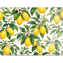 Reflexa Cam Kesme Tahtası Limon Desenli Çok Amaçlı 40 x 30 cm