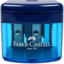 Faber-Castell Minibox Duo Kalemtıraş Lacivert Yeşil Pembe