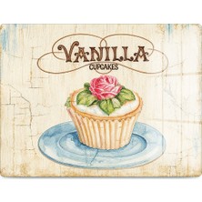 Reflexa Cam Kesme Tahtası Cupcake Desenli Çok Amaçlı 35X25 cm