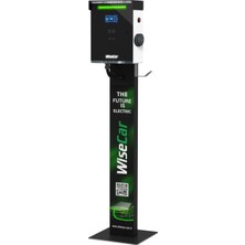 Wisecar Wt1 Smart 7.4 Kw Standlı Elektrikli Araç Şarj Istasyonu Kablolu - Kartlı
