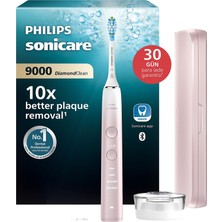 Philips Sonicare Diamondclean 9000 Şarjlı Diş Fırçası, 4 Temizleme Modu, 3 Yoğunluk Seviyesi, 12 Farklı Ayar, Basınç Sensörü, Uygulama Desteği, 14 Gün Pil Ömrü, Seyahat Kutulu, Pembe