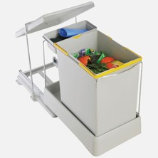 Moli Pelikan 81550 Raylı Dolap Içi Çöp Kovası 20 L Gri