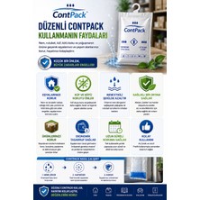 Nemtut Contpack Askılı Nem Alıcı Rutubet Engelleyici Konteyner Kurutucu Terleme Önleyici 20 Adet 7600 gr