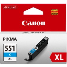 Canon CLI-551XL-6444B001 Mavi Yüksek Kapasiteli Orijinal Kartuş