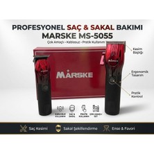 Marske MS-5055 Çok Amaçlı Profesyonel Saç & Sakal Şekillendirme Seti – Şarjlı Tıraş Makinesi