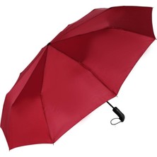 Happy Trend Moods Up Premium Bordo Otomatik Şemsiye, Rüzgara Dayanıklı, Hızlı Kuruyan, Hafif, Kılıflı