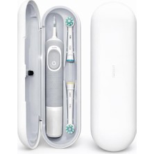 Happy Trend Şarjlı Diş Fırçası Için Saklama Kabı - Sadece Oral-B Pro 1, Vitality Pro, Vitality ve Starter Pack Serisine Özel Diş Fırçası Seyahat Kutusu (Gri)