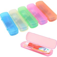 Happy Trend Taşınabilir Plastik Diş Fırçası Kılıfı Konteyner Diş Macunu Saklama Kutusu Seyahat Kullanımı Için Diş Fırçası Tutucu