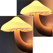 Happy Trend 2 Paket Sensör LED Gece Lambası Fişli Gece Lambası Enerji Tasarruflu Duvar Lambası Yatak Odası, Banyo, Tuvalet, Koridor, Mutfak, Çocuklar, Yetişkinler Için Sıcak Beyaz