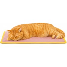 Happy Trend Mat Hem Soğuk Hem Sıcak Kullanılabilen 2si1 Arada Kedi & Köpek Minderi (Pembe, Medium)