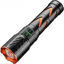 Happy Trend Şarj Edilebilir Çok Fonksiyonlu LED El Feneri - Teleskopik Zoom, 7 Farklı Işık Modu, Sivrisinek Kovucu Kuyruk Başlığı ve Powerbank Özellikli Kamp Lambası (Yüksek Parlaklık)