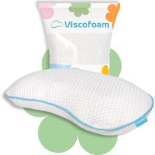 Happy Trend Yarım Ay Boyun Destekli Ortopedik Yastık Visco Yastık 60X40X12.5CM