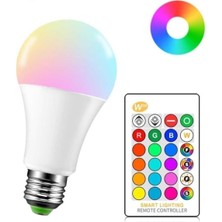 Happy Trend Kumandalı Rgb LED Ampul 9WATT E27 Tasarruflu Dimmerli LED Lamba 16 Ton